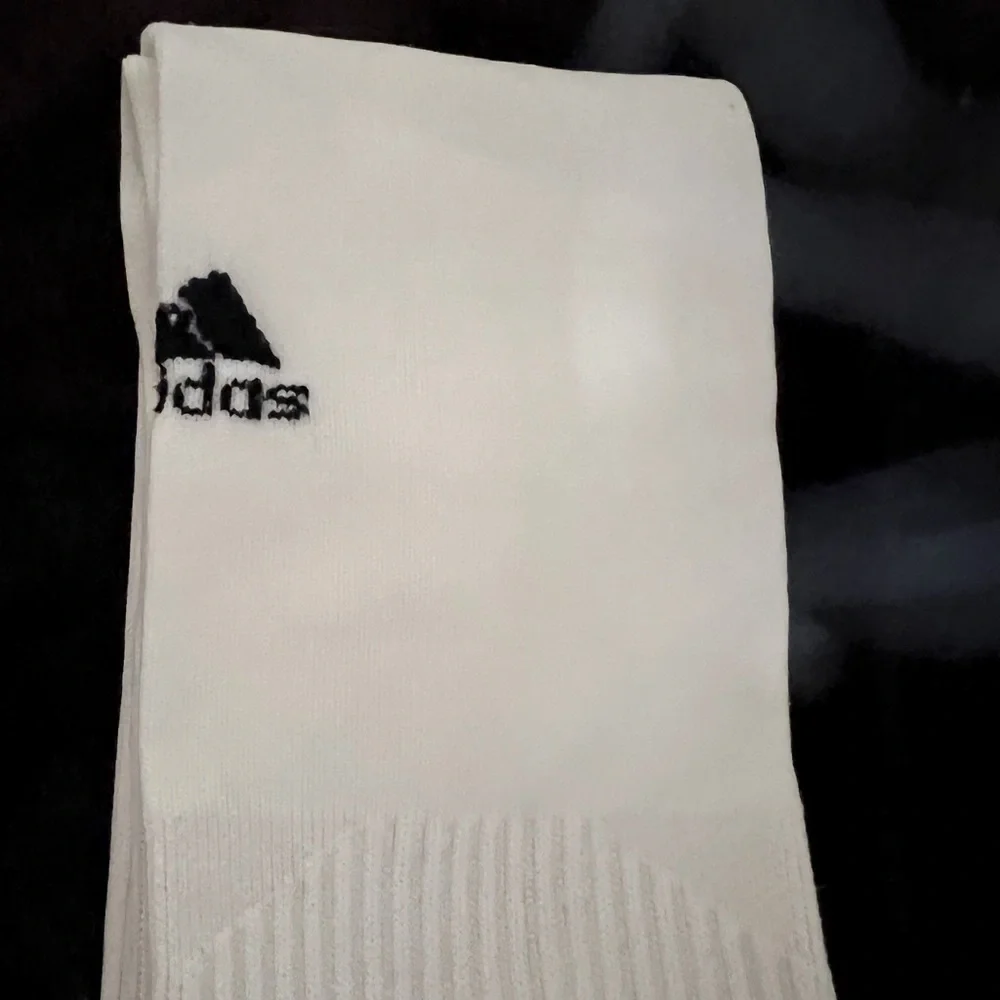 ADIDAS UNISEX WHITE SOCCER SOCKS